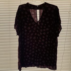 Torrid purple star print top as 4x